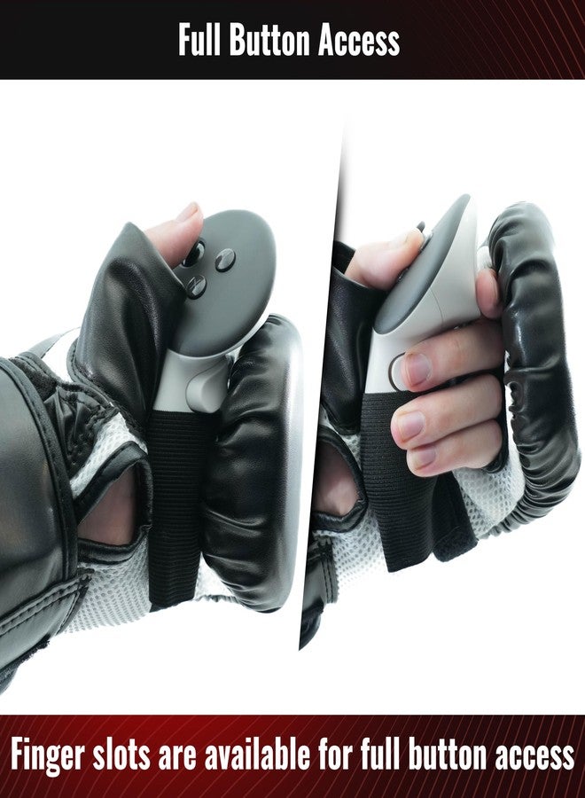 DeadEyeVR Ultimate Boxing Gloves - Updated Version and Improved Model VR Boxing Mitts Controller Accessory for Thrill of The Fight FitXR BoxVR - Rift S, Oculus Quest 2, Index - Image 3