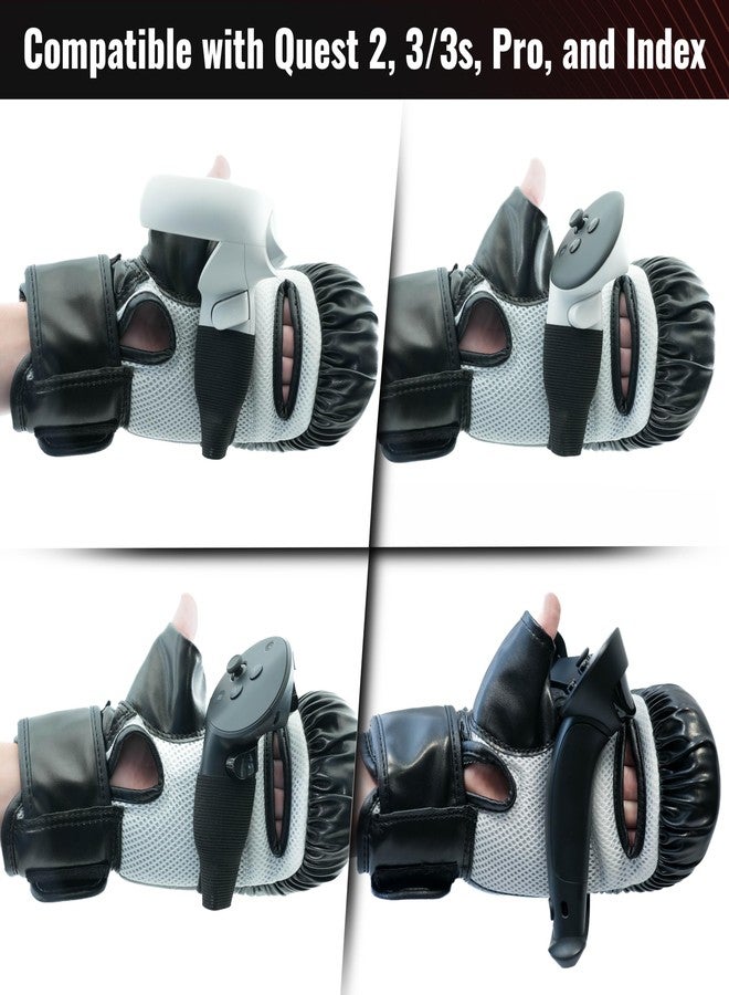 DeadEyeVR Ultimate Boxing Gloves - Updated Version and Improved Model VR Boxing Mitts Controller Accessory for Thrill of The Fight FitXR BoxVR - Rift S, Oculus Quest 2, Index - Image 4