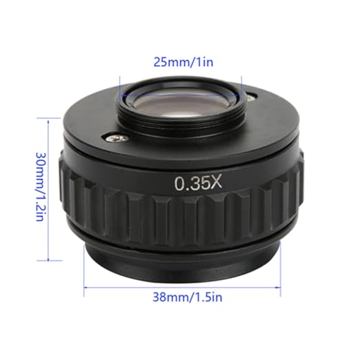 Liccx 0.35X Microscope Adapter，CTV Microscope Lens Camera Interface Adapters，Mount Lens Adapter Microscope Accessory，for Trinocular Stereo Microscope - Image 5