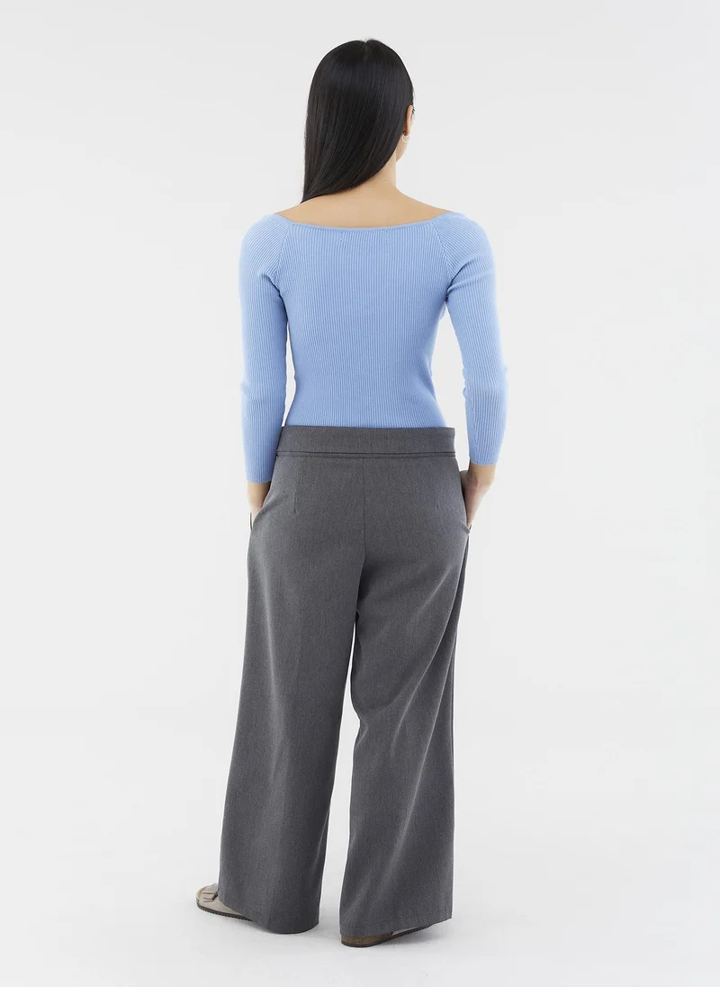 The Editor's Market Ariele Ruch Front Knit Top
