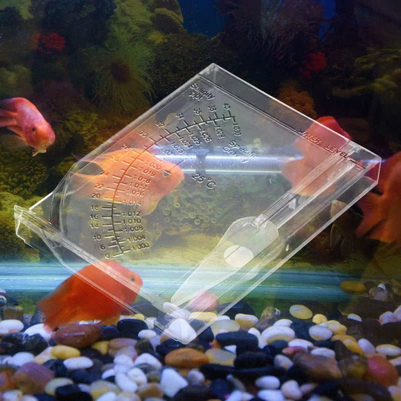 Seawater Salt Meter Hydrometer Square Shape Safe Water Level for Fish Tank Aquaculture - Image 3