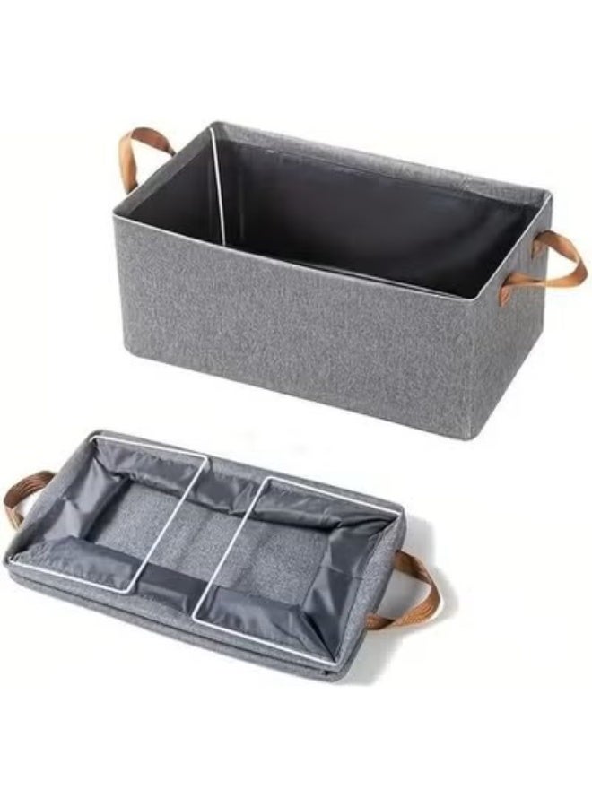 (1 piece) of foldable Oxford storage box for organizing clothes, towels and furnishings, size 44*30*20 cm (color may vary)