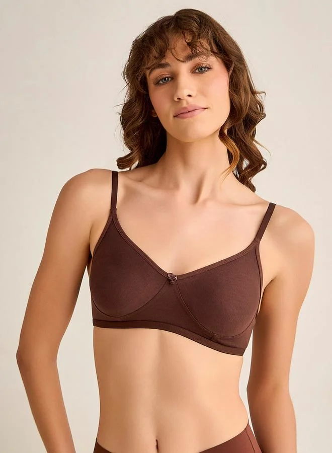 Splash FAV Bow Detail Non Wired Non Padded Bra