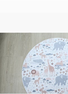 Home Box Ron Ben Odyssey Printed Flannel Rug 120 x 120 cm  - Image 5