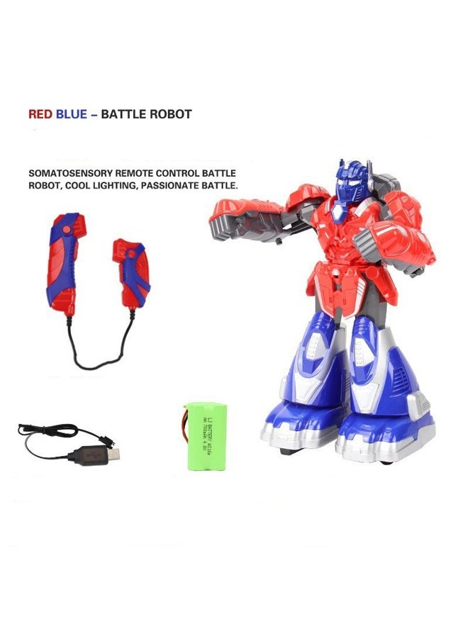 RATSAW Somatosensory Action Robot – Dual Interactive Play Set with Lights, Music & Motion Controllers – Red & Blue Robots for Kids – Fun Family Activity Toy  - Image 1