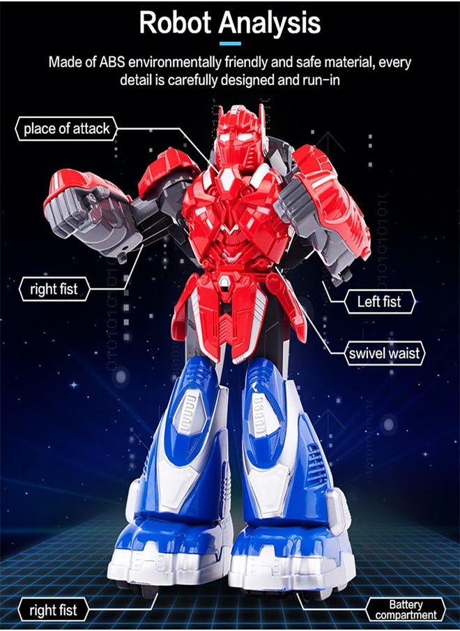 Somatosensory Action Robot – Dual Interactive Play Set with Lights, Music & Motion Controllers – Red & Blue Robots for Kids – Fun Family Activity Toy