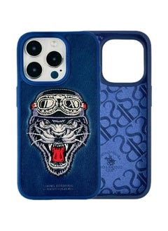 Santa Barbara Polo & Racquet Club Retro Embroidery Shockproof Protective Phone Case for iPhone 15 Pro – Premium PU Leather, Soft TPU Frame, Slim Fit, Raised Edge Screen & Camera Guard, Elegant Slim Design – Thinker