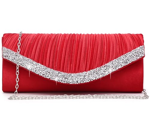 Dasein Clutch Purses for Women Evening Bags Formal Clutches with Rhinestones for Wedding Party Prom Dressy Purse - Image 1