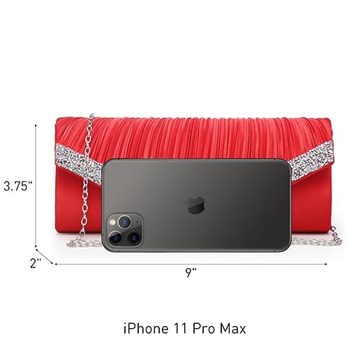 Dasein Clutch Purses for Women Evening Bags Formal Clutches with Rhinestones for Wedding Party Prom Dressy Purse - Image 4