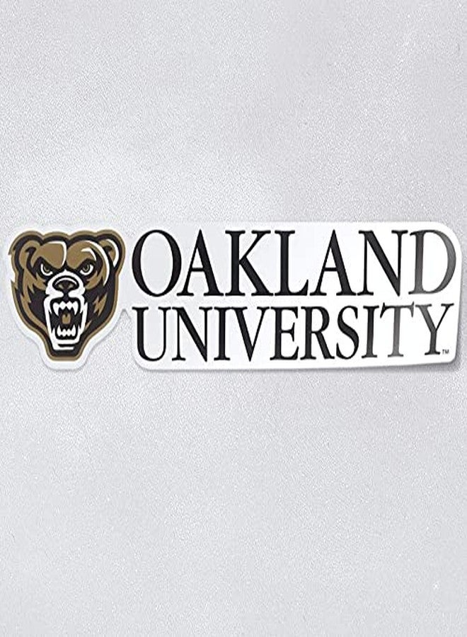 Nudge Printing Oakland University Decals Full Logo OU Golden Grizzlies Sticker Heavy-Duty Waterproof Decal for Cars, Windows, Laptops, Water Bottles, and Coolers - Image 1