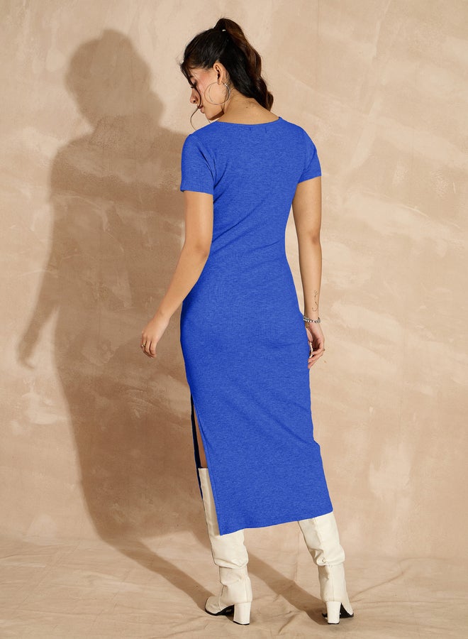 SASSAFRAS Ribbed Knit Dress  - Image 5