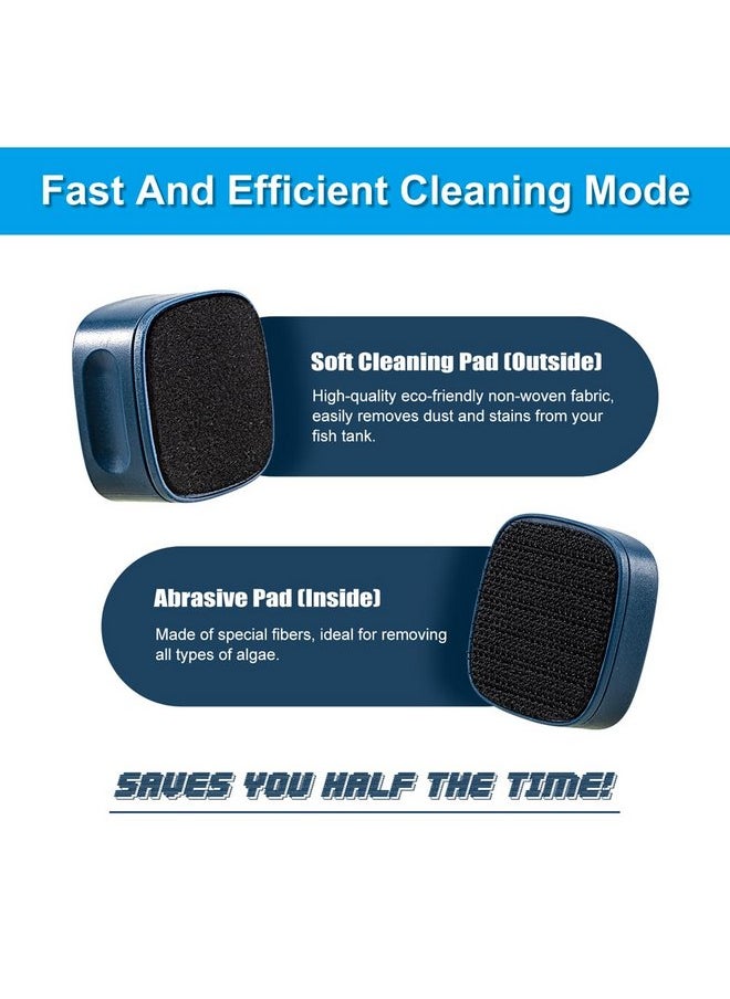 DATOO DaToo Aquarium Mini Magnetic Scrubber Scraper Small Fish Tank Cleaner Nano Glass Aquarium Cleaning Tools with Super Strong Magnet  - Image 3