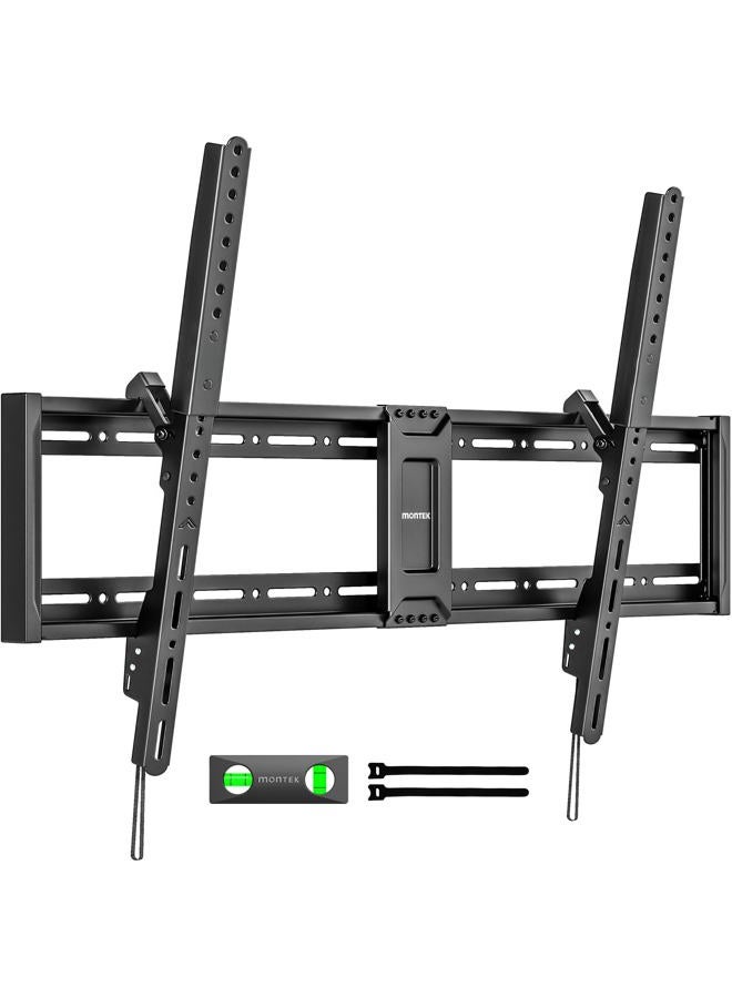 Montek Heavy Duty Tilt TV Wall Mount for 43–100" Large Flat & Curved TVs, Holds 200 lbs, Ultra Slim Low Profile Bracket with 8° Tilt, Fits 16"/18"/24" Wood Studs, Max VESA 800x600, 4× Load Tested - Image 1