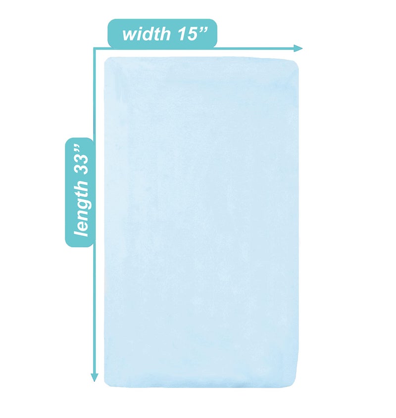 TL Care 100% Natural Breathable Cotton Jersey Knit Fitted Bassinet Sheet, Blue, 15" x 33", Soft Breathable, for Boys and Girls - Image 3