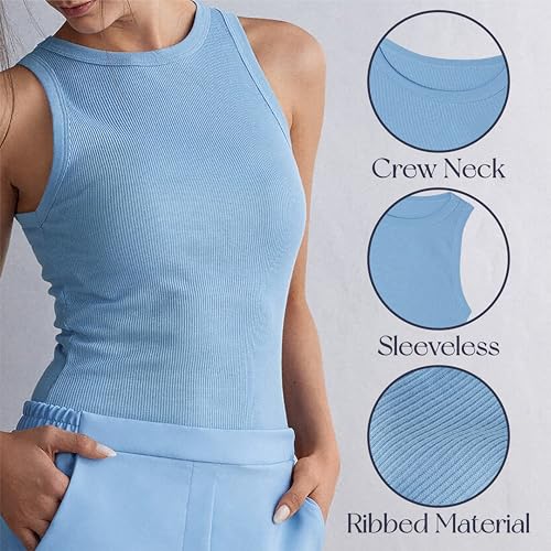 Diamond Star Women’s Undershirts (Pack of 12) Soft Cotton Blend Tank Tops, Tag Less A-Shirt Colorful Multipack Comfortable Fit (US, Alpha, Medium, Regular, Regular, 12 Pieces Assorted Colors) - Image 3
