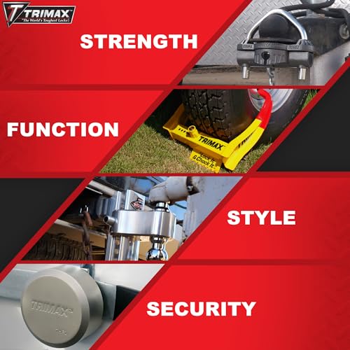 Trimax TLR51 - Pintle Hitch Ring Lock - Lunette Ring Lock for Pintle Hook Trailers - Fits 2-7/8" Inside Diameter, Yellow - Image 5
