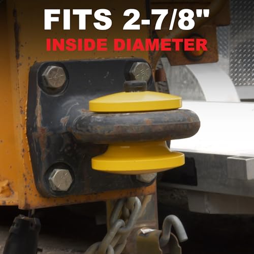 Trimax TLR51 - Pintle Hitch Ring Lock - Lunette Ring Lock for Pintle Hook Trailers - Fits 2-7/8" Inside Diameter, Yellow - Image 4