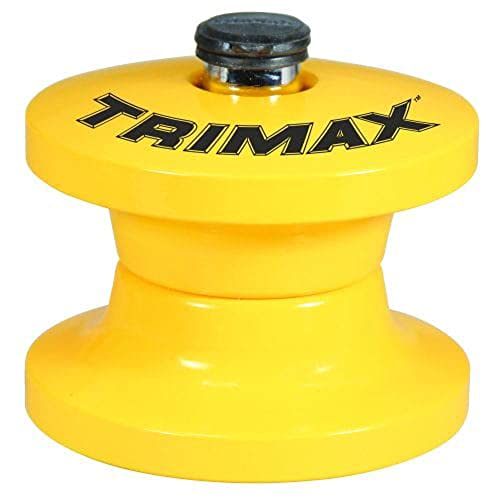 Trimax TLR51 - Pintle Hitch Ring Lock - Lunette Ring Lock for Pintle Hook Trailers - Fits 2-7/8" Inside Diameter, Yellow - Image 1