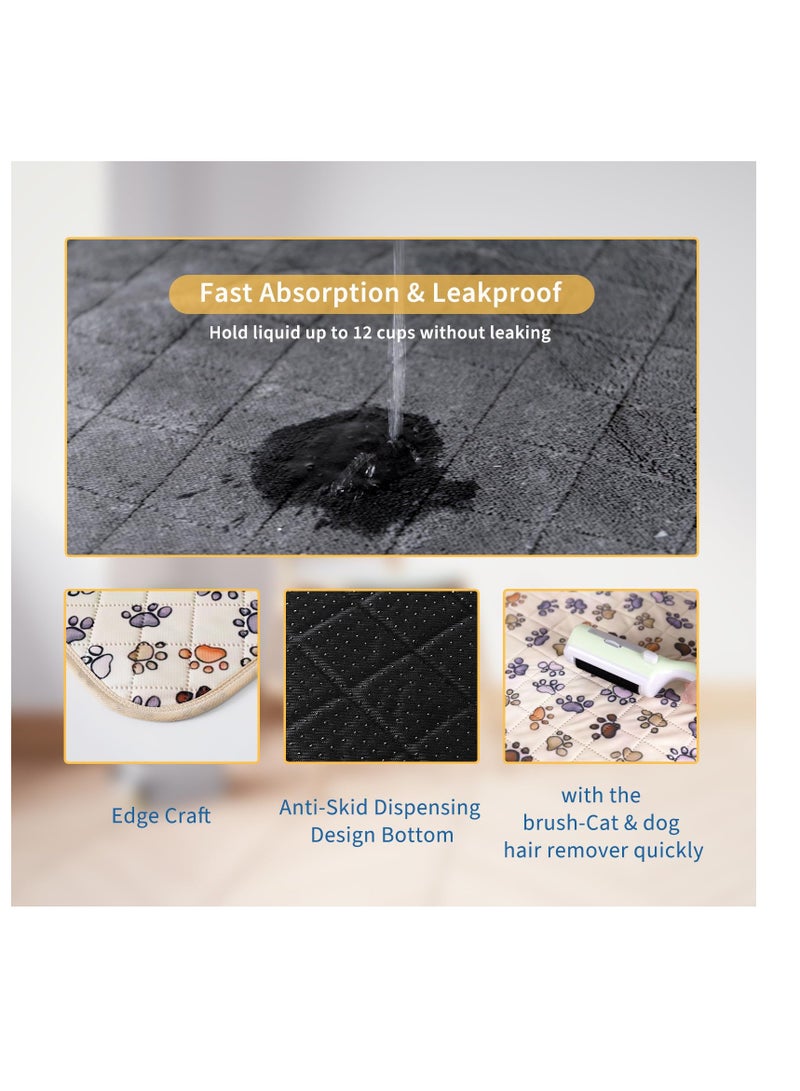 Excefore Washable Pee Pads for Dogs, Fast Absorbing Puppy Pads, Super Absorbent Washable Pee Pads for Dogs with Pet Hair Remover Roller, Reusable Pee Pads for Dogs, Non-Slip Waterproof Potting Mat - Image 4