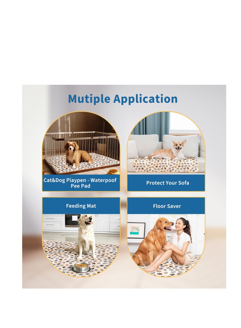 Excefore Washable Pee Pads for Dogs, Fast Absorbing Puppy Pads, Super Absorbent Washable Pee Pads for Dogs with Pet Hair Remover Roller, Reusable Pee Pads for Dogs, Non-Slip Waterproof Potting Mat - Image 2