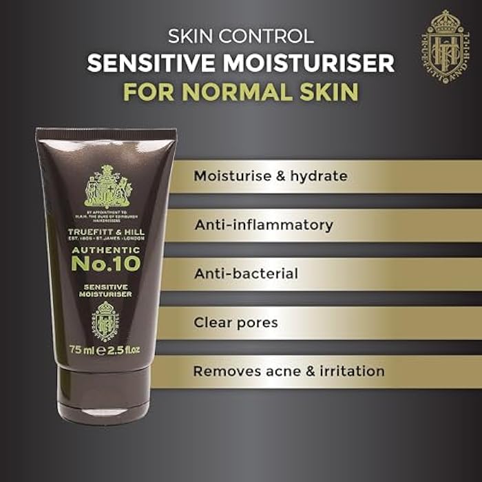 Truefitt & Hill Optimum Moisturizer - No. 10 - Packed with Anti-Aging Peptides, Smoothes Skin and Increases Skin Elasticity, Boostes Collagen - 2.5 oz. - Image 3