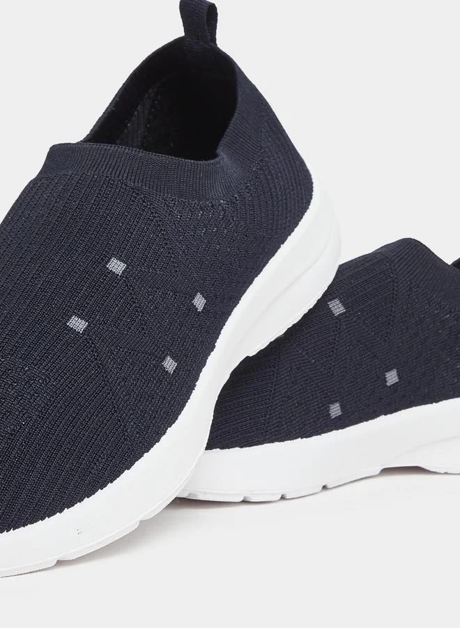 Styli Men Navy Blue Slip-On Shoes