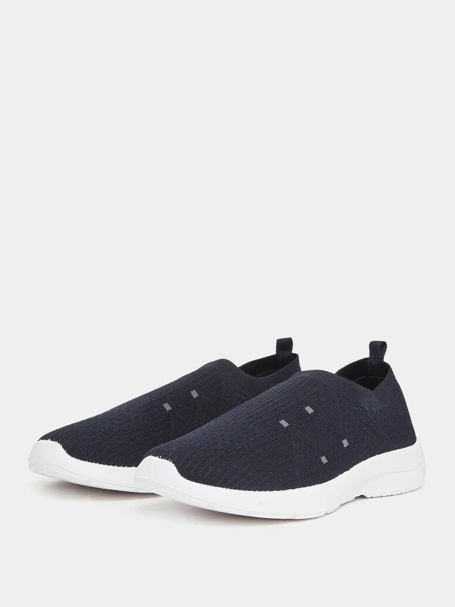 Styli Men Navy Blue Slip-On Shoes