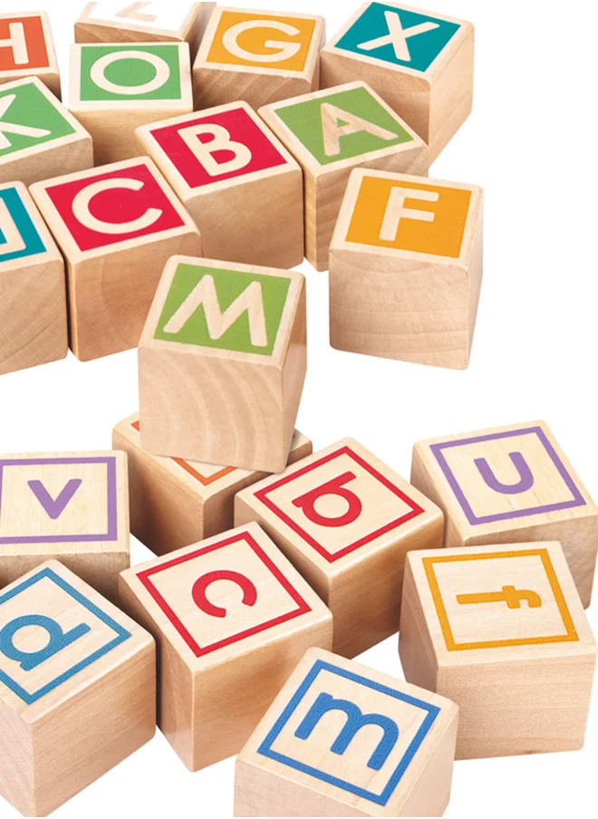 Hape Wooden Pull Along Cart With Stacking Blocks