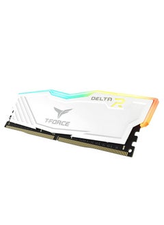 TeamGroup TeamGroup T-Force Delta RGB 16GB 3200MHz (3200MT/s) CL16 White DDR4 Desktop Gaming Memory, Metal Heatsink, ARGB Motherboard Sync, XMP 2.0, for Intel/AMD CPU, High Performance Low Latency RAM Module  - Image 1