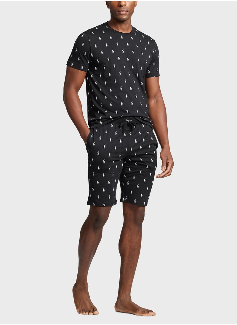 POLO RALPH LAUREN - Printed Crew Neck T-Shirt - Image 1