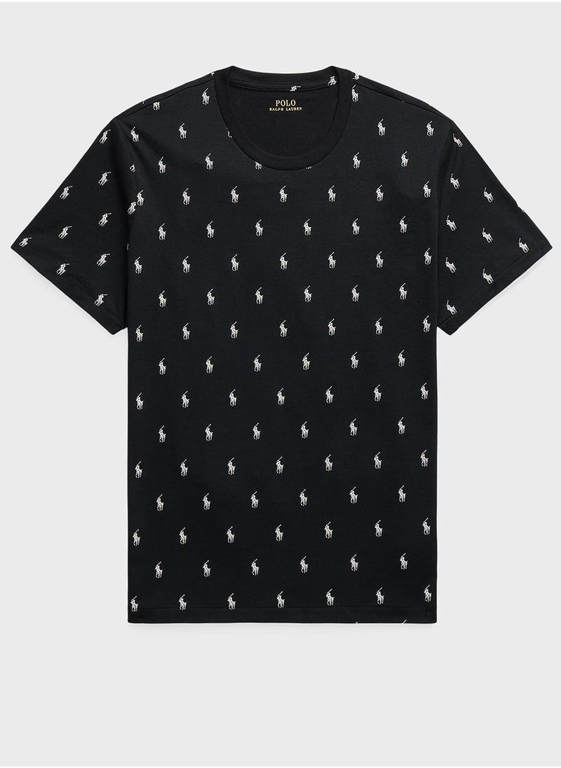 POLO RALPH LAUREN - Printed Crew Neck T-Shirt - Image 1