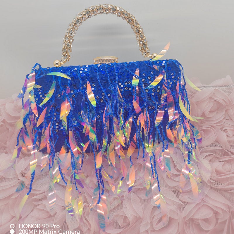 Rhinestone Evening Bag Supply Rhinestone Handbag Women'S Banquet Clutch Dress Banquet Bag - Image 3