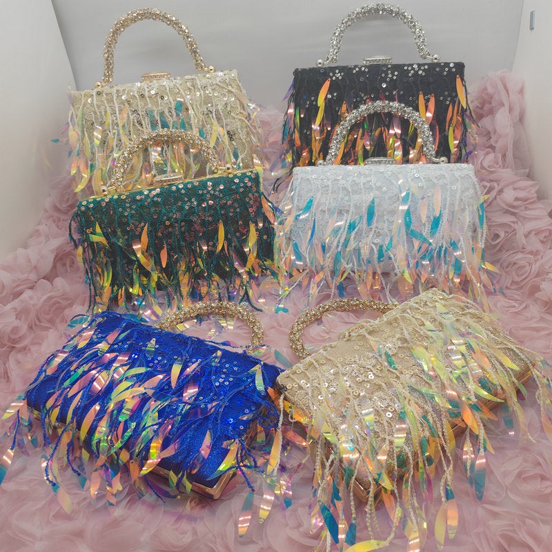 Rhinestone Evening Bag Supply Rhinestone Handbag Women'S Banquet Clutch Dress Banquet Bag - Image 2