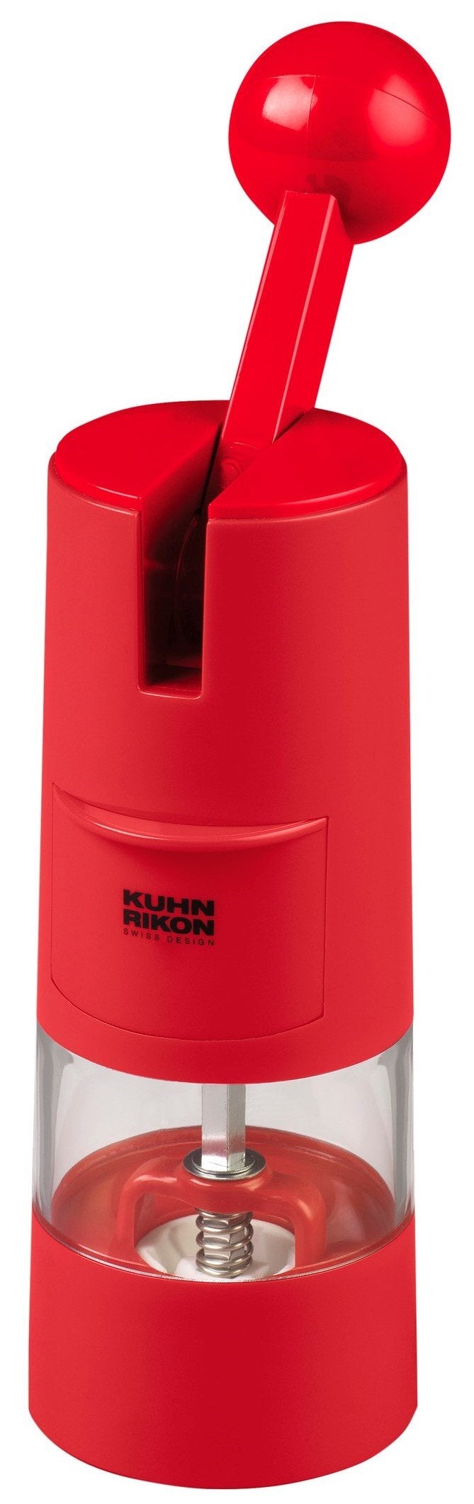 Kuhn Rikon Adjustable Ratchet Grinder with Ceramic Mechanism for Salt Pepper and Spices 85 x 225 inches Red