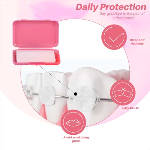 Dentosmile (Rose Flavored) Orthodontic Wax For Braces/Patient Relief Wax Dental Wax For Braces Support Wax To Relieve Irritation And Pain - 5 Strips Per Box (1) - Image 3