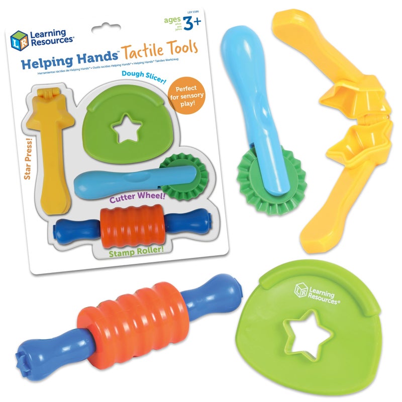 Learning Resources Helping Hands Tactile Tools, Sensory Bin Toys, Preschool Activities, Fine Motor Games, Montessori, Gifts for Boys and Girls - Image 1
