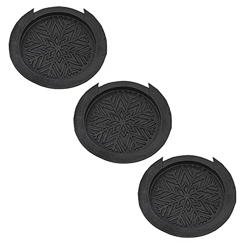 Yootones 3Pcs Yootones Guitar Soundhole Cover Rubber Guitar Sound Hole Cover Compatible with Acoustic Guitar (Black) - Image 1