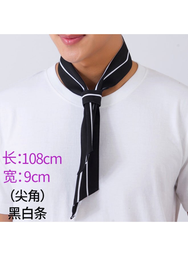 Chef Clothing Sweat Towel Accessories Scarf Triangle Scarf Bow Tie Hotel Work Waiter Men's And Women's Kitchen Clothing Accessories