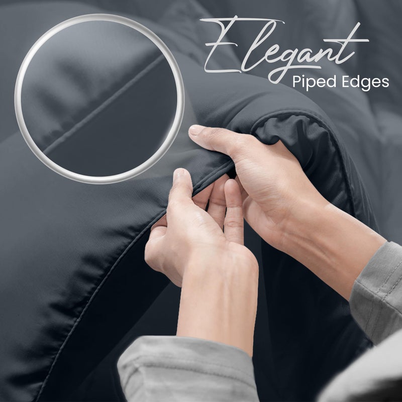 Utopia Bedding Comforters King Size, All Season Duvet Insert, Down Alternative Box Stitched Bed Comforter with Corner Tabs, Machine Washable (Grey) - Image 5