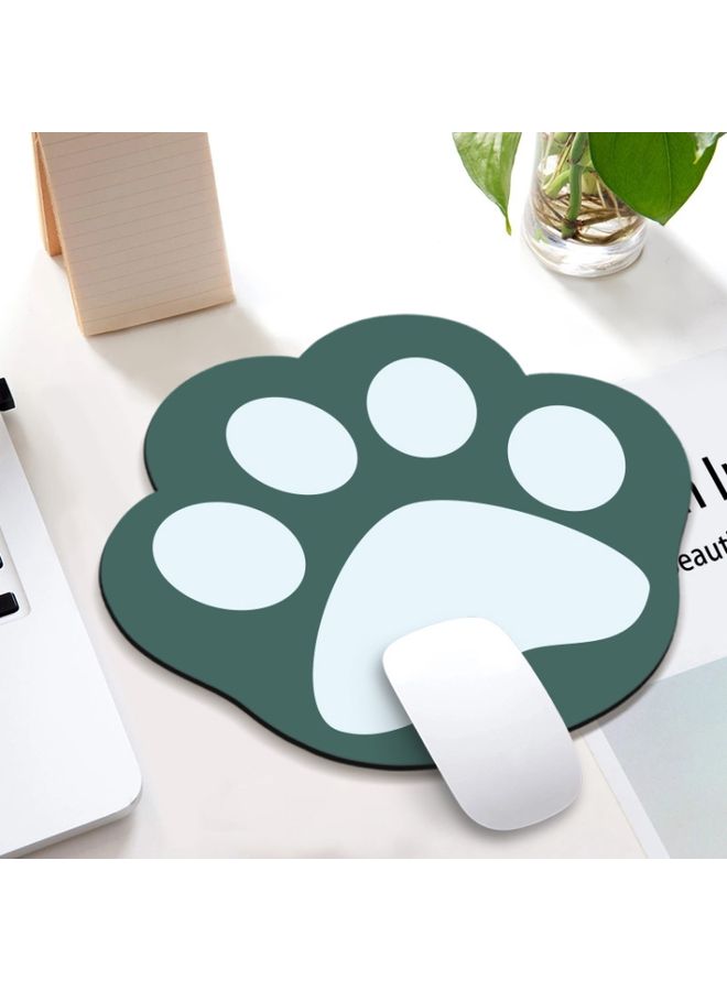 BURAQ 3 PCS XH12 Cats Claw Cute Cartoon Mouse Pad, Size: 280 x 250 x 3mm(Ink Green)  - Image 1