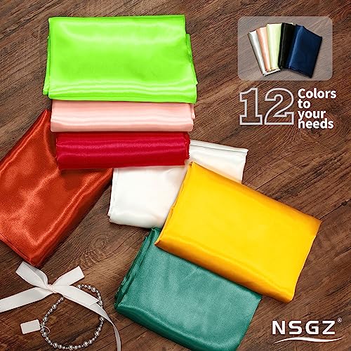 NSGZ Red Satin Fabric by The Yard, 10 Yards 60" Wide Silky Fabric, Solid Satin Cloth Fabric for Bridal, Wedding, Dress, Crafting, Decoration - Image 5
