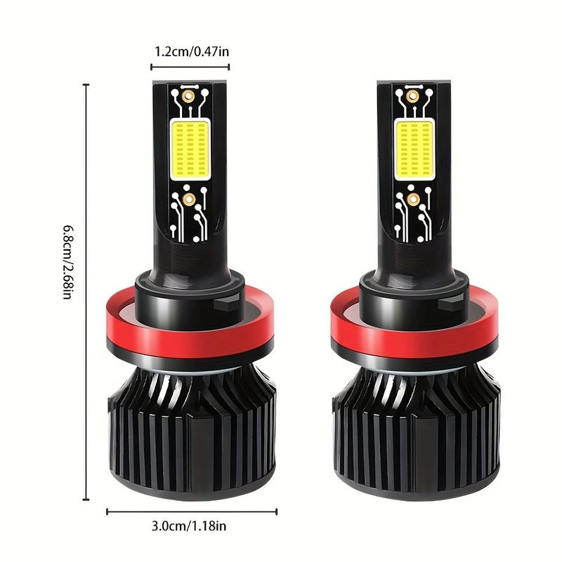 H1 LED Car Headlight Bulbs 15000LM 5000K 150W High Lumen 12V - Image 2