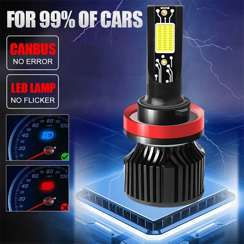 H1 LED Car Headlight Bulbs 15000LM 5000K 150W High Lumen 12V - Image 4