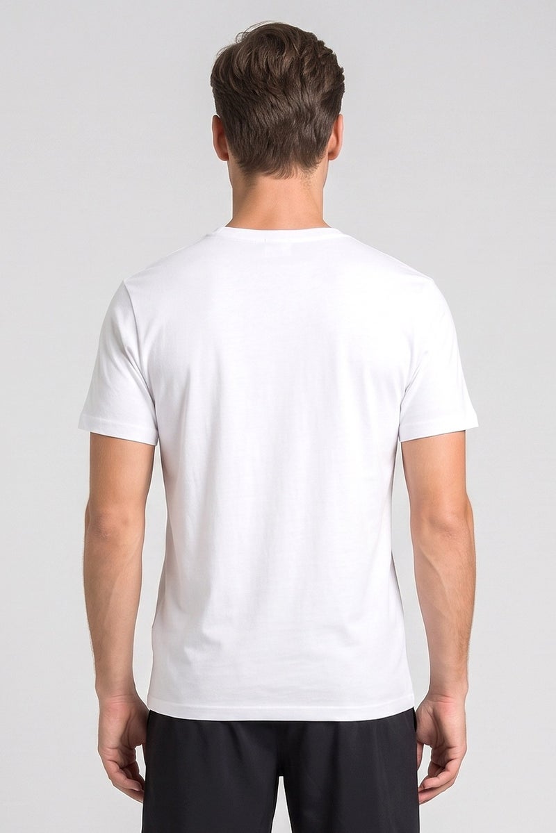 SKECHERS Men Sportswear Fit Short Sleeve Outdoor T-Shirt, White - Image 4