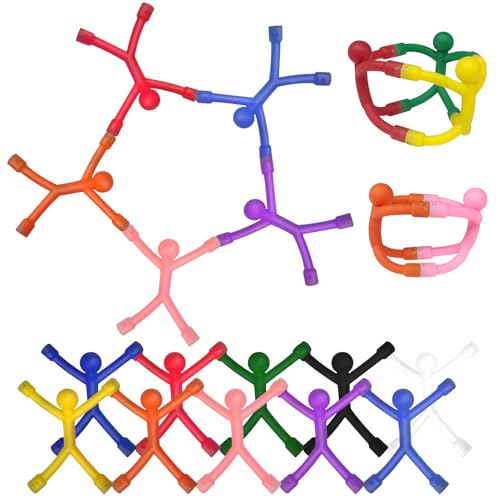 M.best Mbest 20pcs Magnetic Fidget Travel Toys for Kids Novelty Magnet Men Figures Toys for Road Trip Airplane Play Classroom Prizes Easter Egg Stuffers Stocking Stuffer Gifts - Image 1
