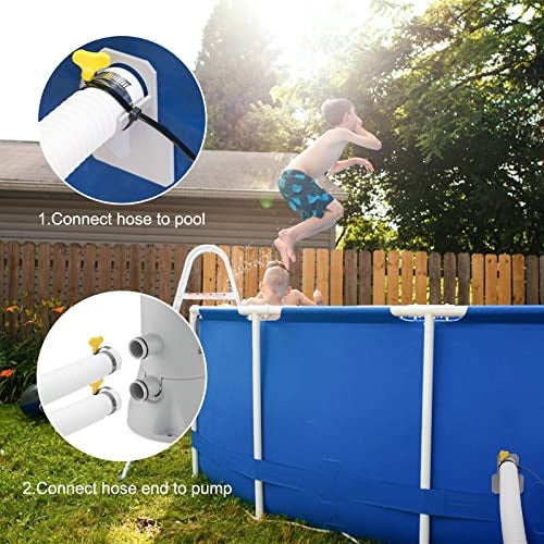 GUEQUITLEX Replacement Hose for Pool Pump 1.25" Diameter Swimming Pool Hose for Above Ground Pools, 59" Long 4 Pack Filter Pump Hose for Pump Models(330 GPH, 530 GPH, 1,000 GPH) - Image 5