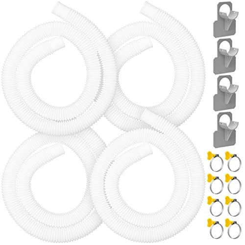 GUEQUITLEX Replacement Hose for Pool Pump 1.25" Diameter Swimming Pool Hose for Above Ground Pools, 59" Long 4 Pack Filter Pump Hose for Pump Models(330 GPH, 530 GPH, 1,000 GPH) - Image 1