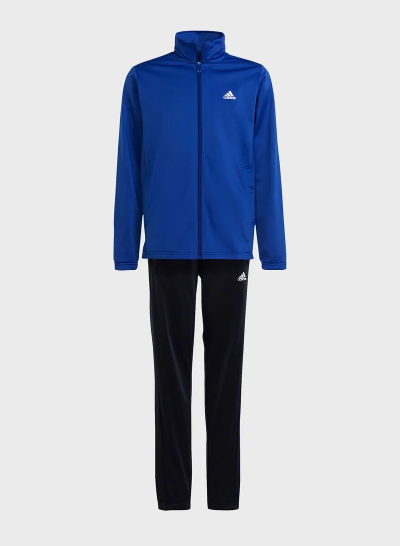 adidas بدلة رياضية بشعار كبير أساسية