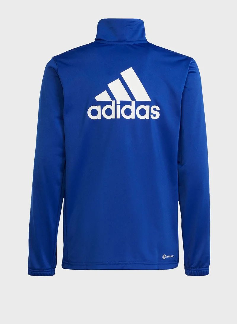 adidas بدلة رياضية بشعار كبير أساسية