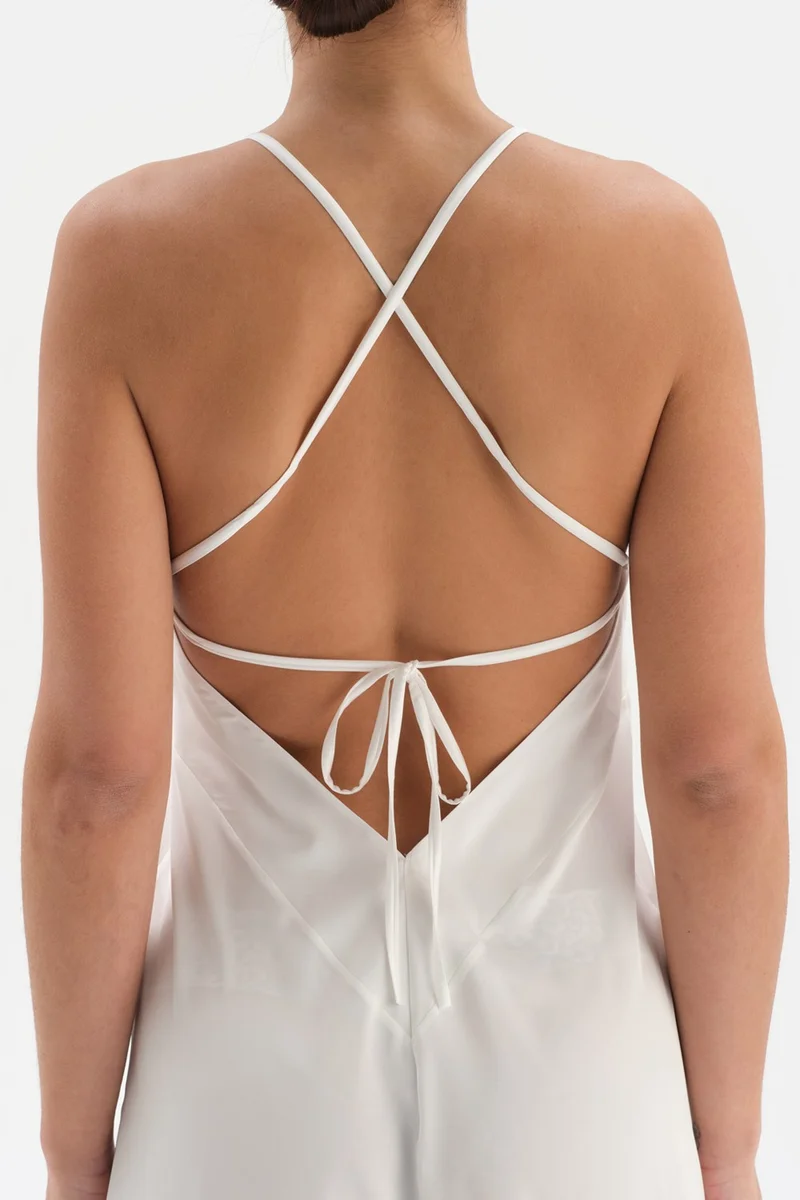 dagi White Bride Satin Nightgown